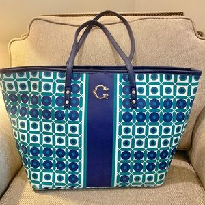 💙 C. Wonder Royal Blue & Green Purse